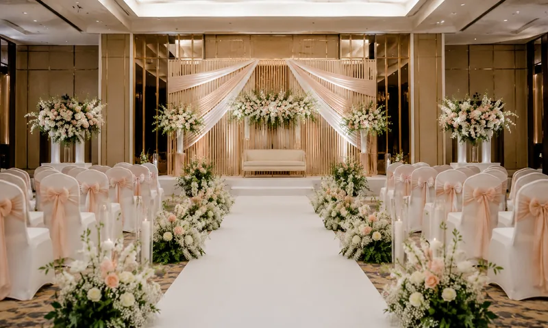 Dekorasi wedding soft romantic