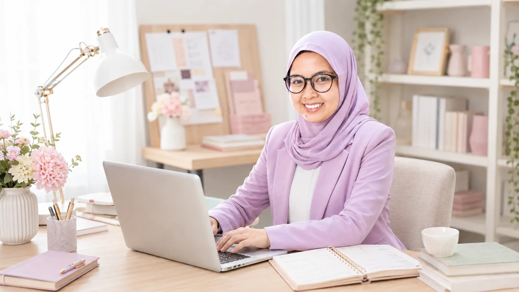 Aktivitas kerja digital dari rumah