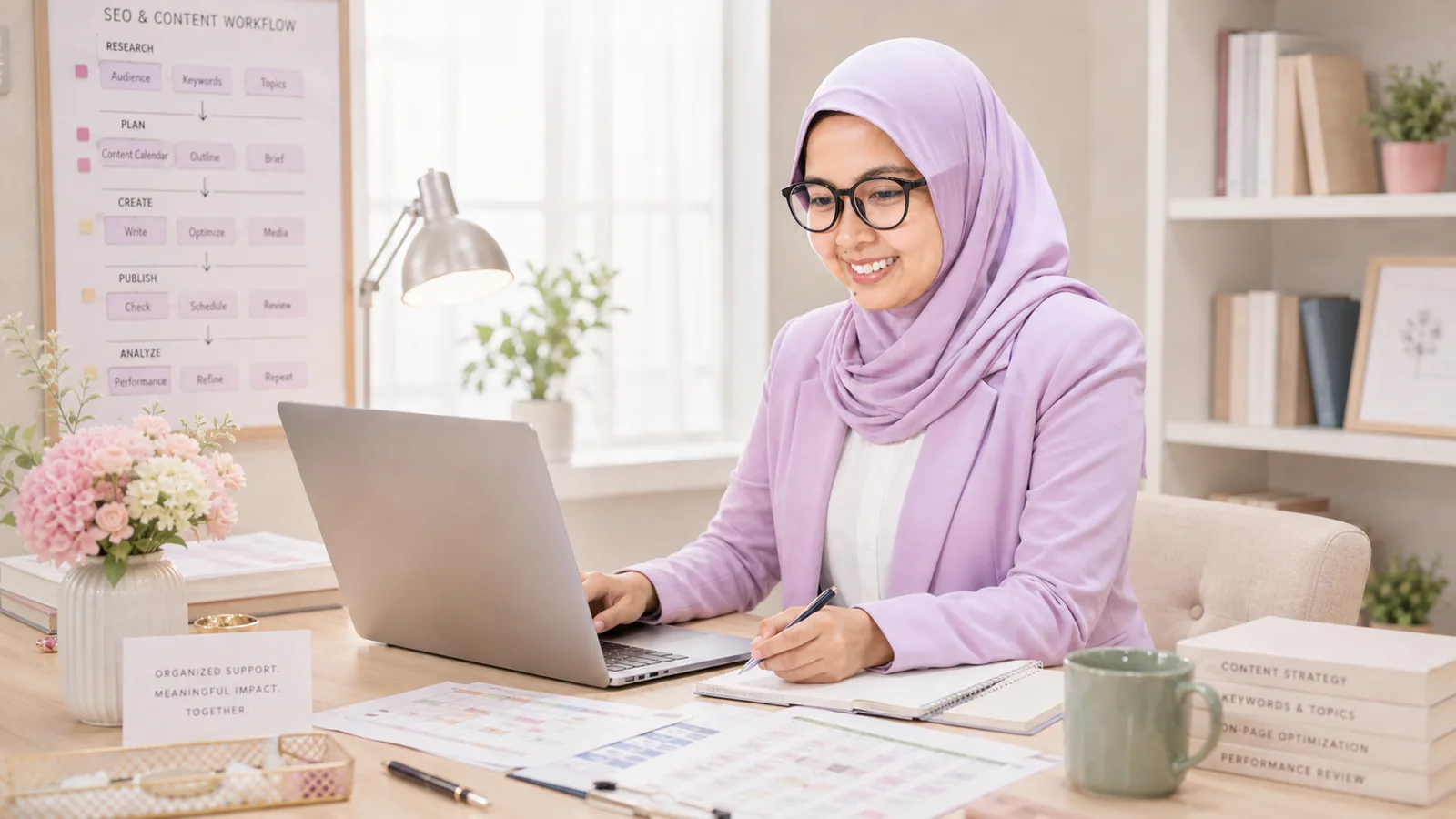 Portfolio Anasyana untuk SEO dan content workflow