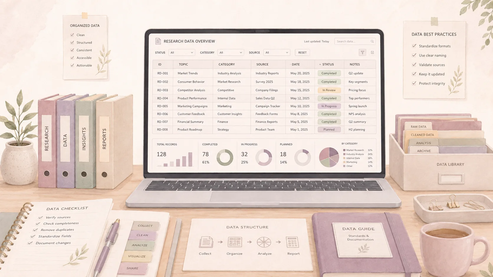 Data dan spreadsheet organization