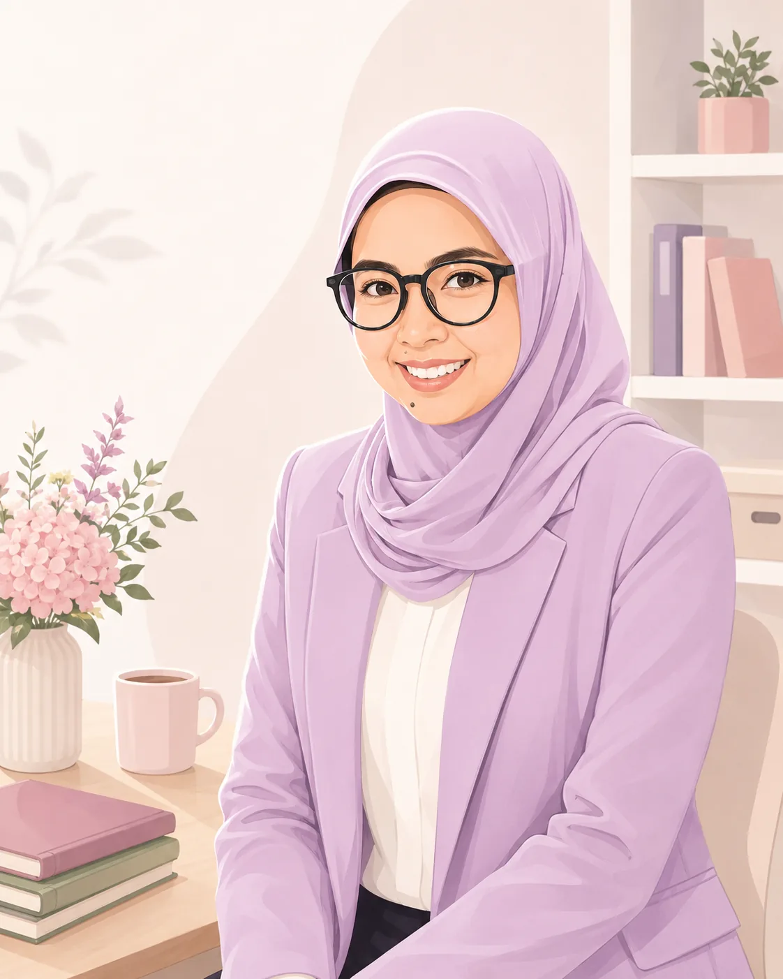 Ilustrasi profesional founder Anasyana