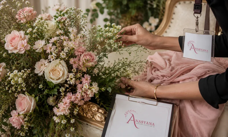 Detail floral dekorasi Paket Wedding Gold Anasyana